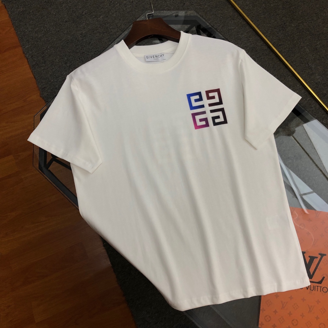 Givenchy 2023 Summer Classic Logo Printed Cotton Soft Unisex Fashion T-shirt