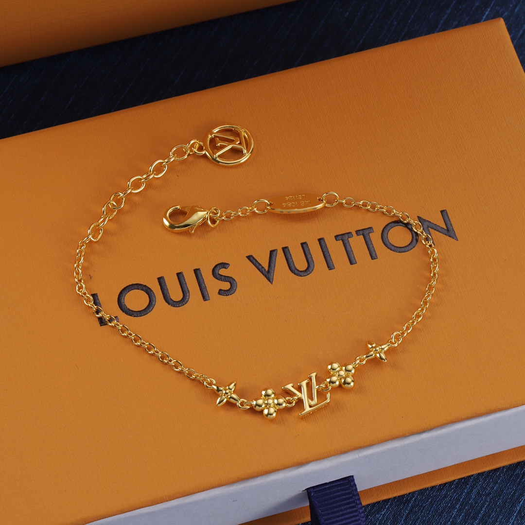 L designlogo pendant thin bracelet