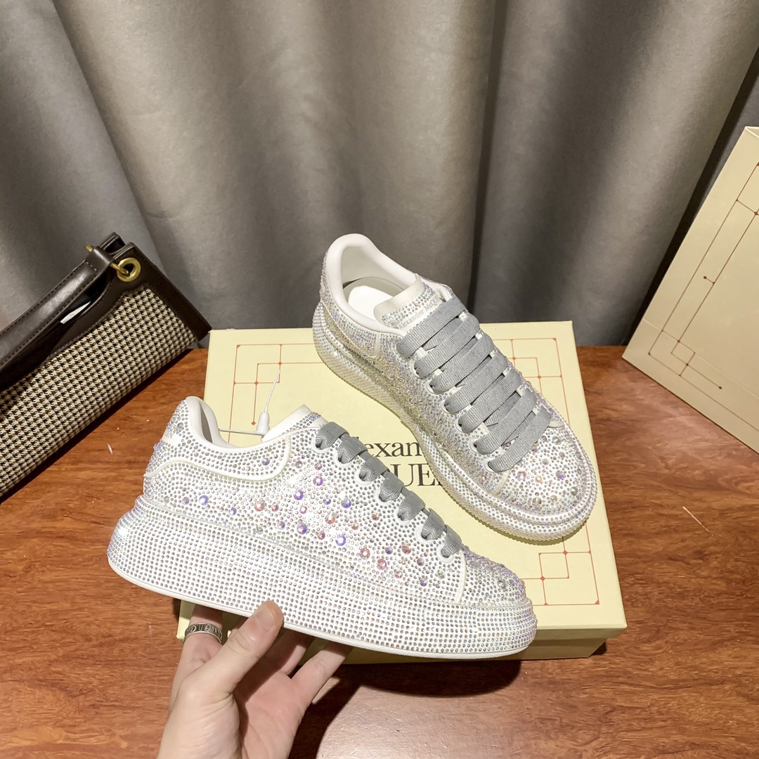 MCqueen design Hot style Rhinestone sneakers Full sizes available