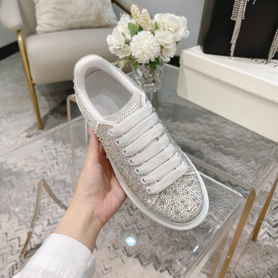 MCqueen design Hot style Rhinestone sneakers Full sizes available
