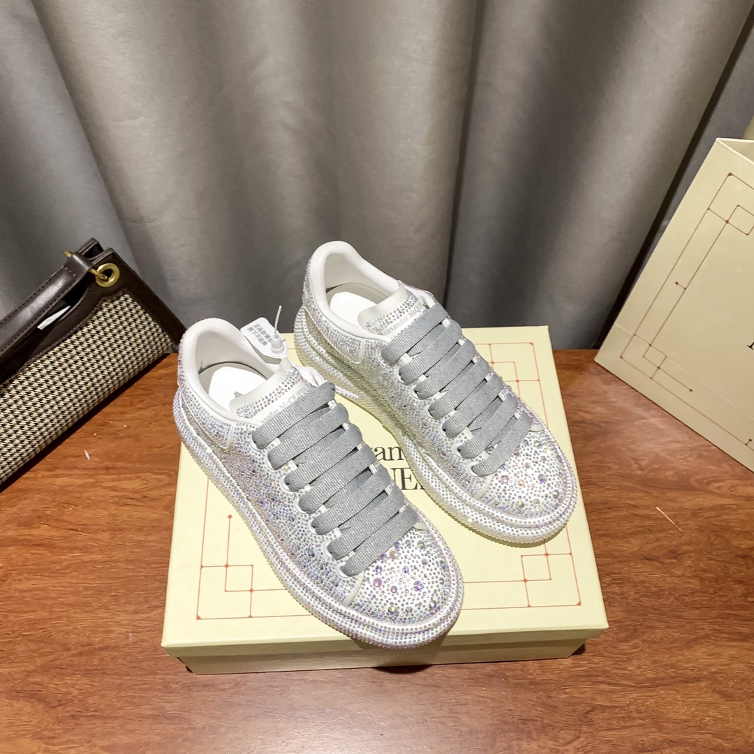 MCqueen design Hot style Rhinestone sneakers Full sizes available