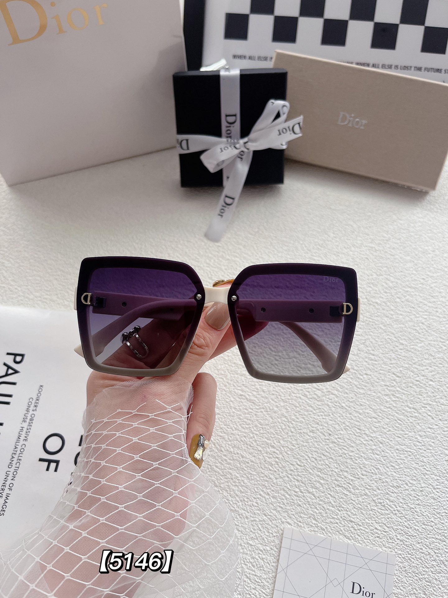 D logo fashion women sunglasses