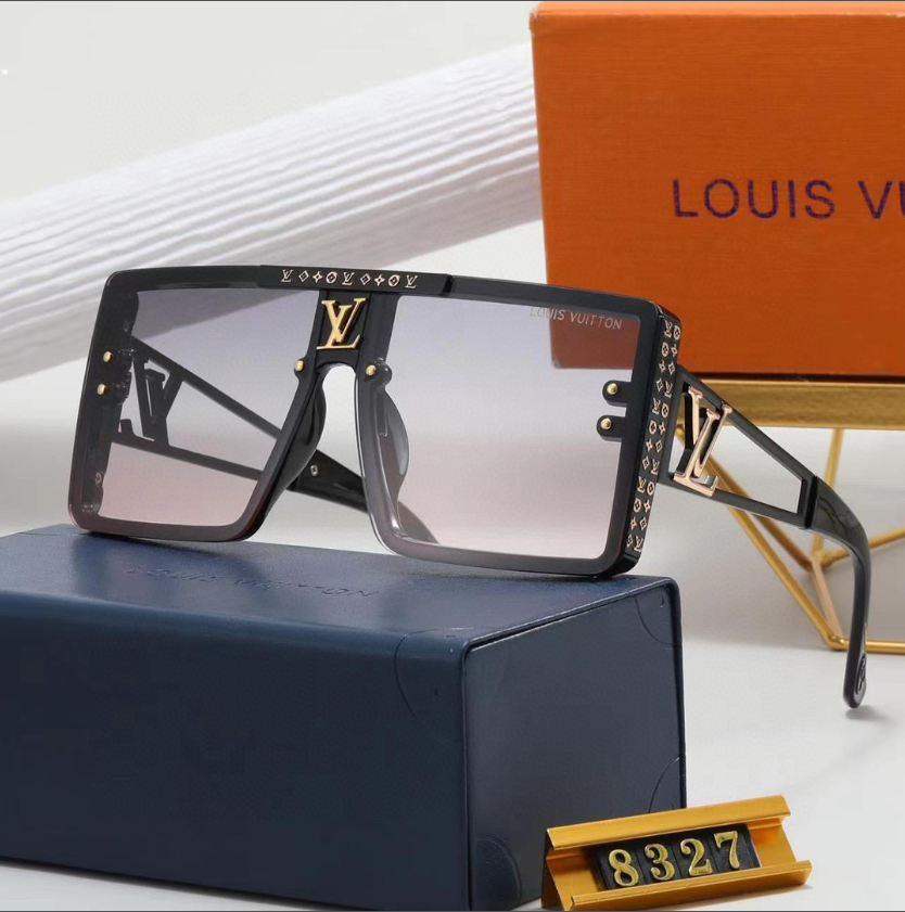 L designclassic square frame sunglasses