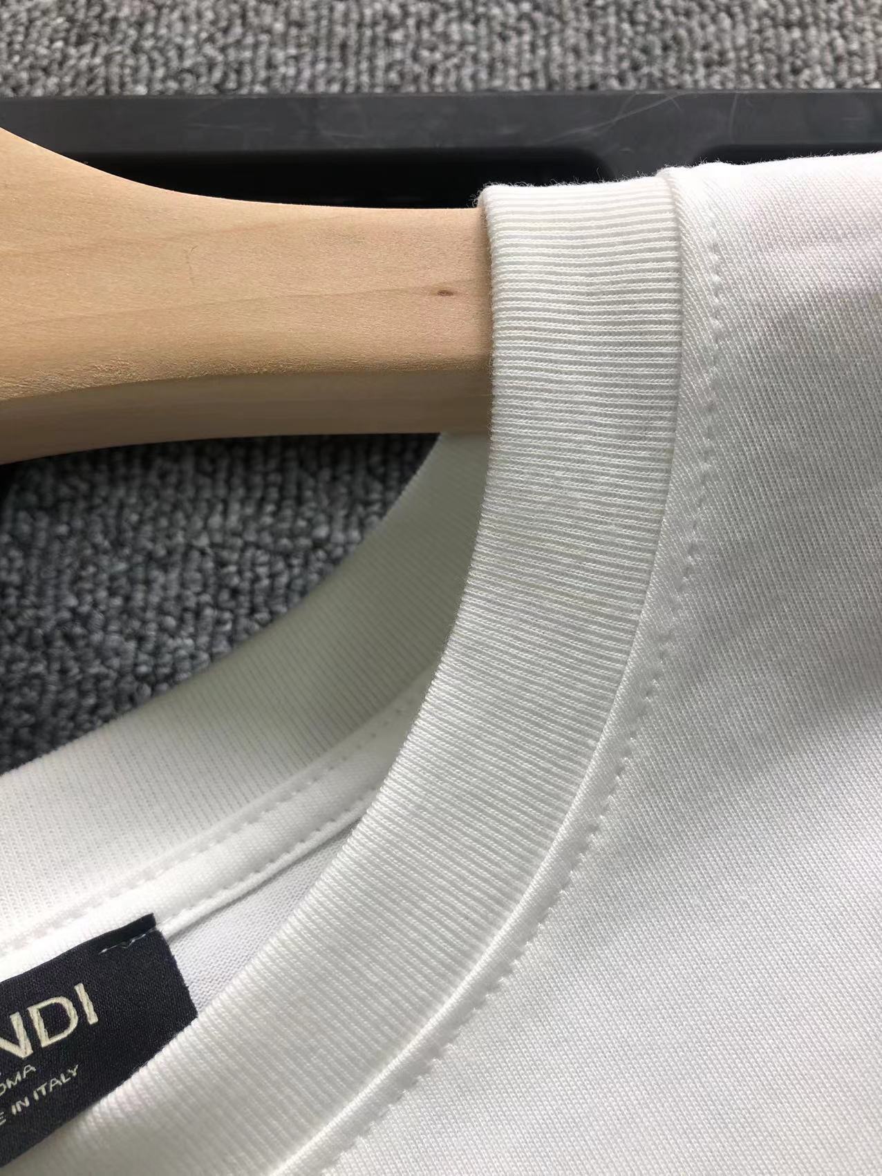 F design  classic logo Bear printed short sleeve T-shirt men women unisex High quality