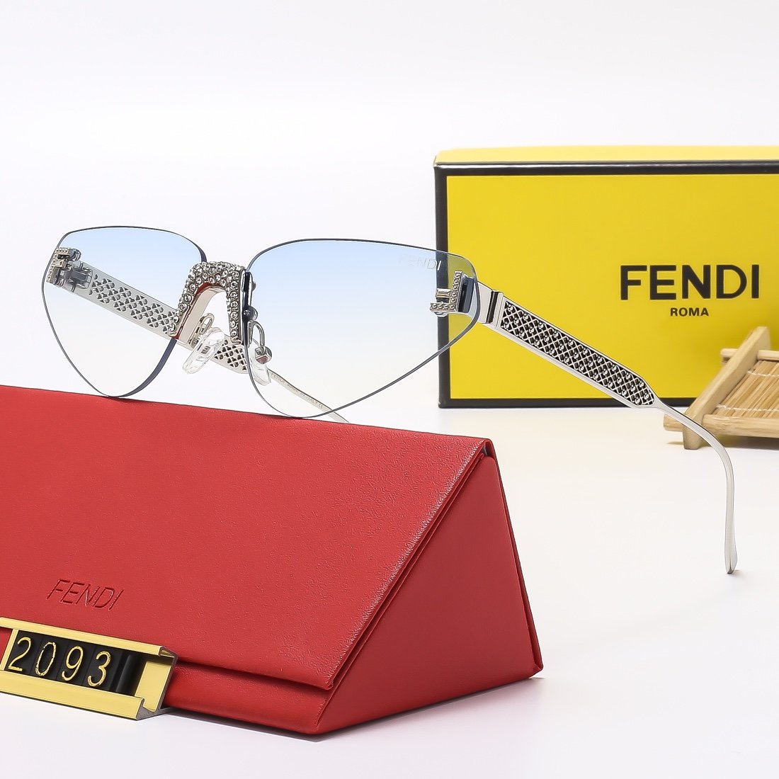 F design Baozou series high quality sunglasses 2093