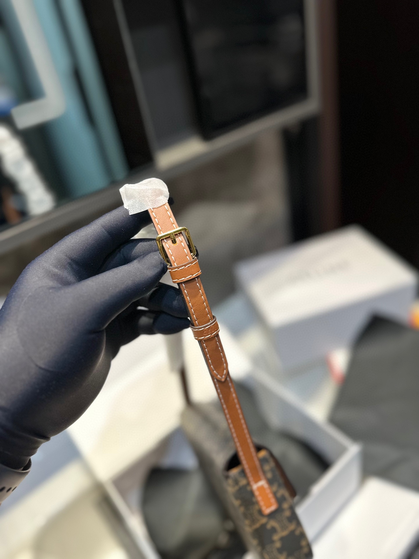 C logo  new underarm bag retro commuter Box handbag