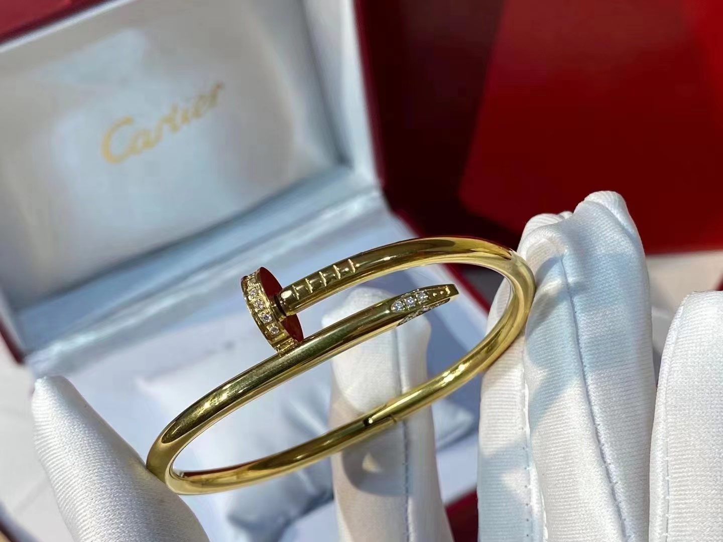 Cartier studded bracelet