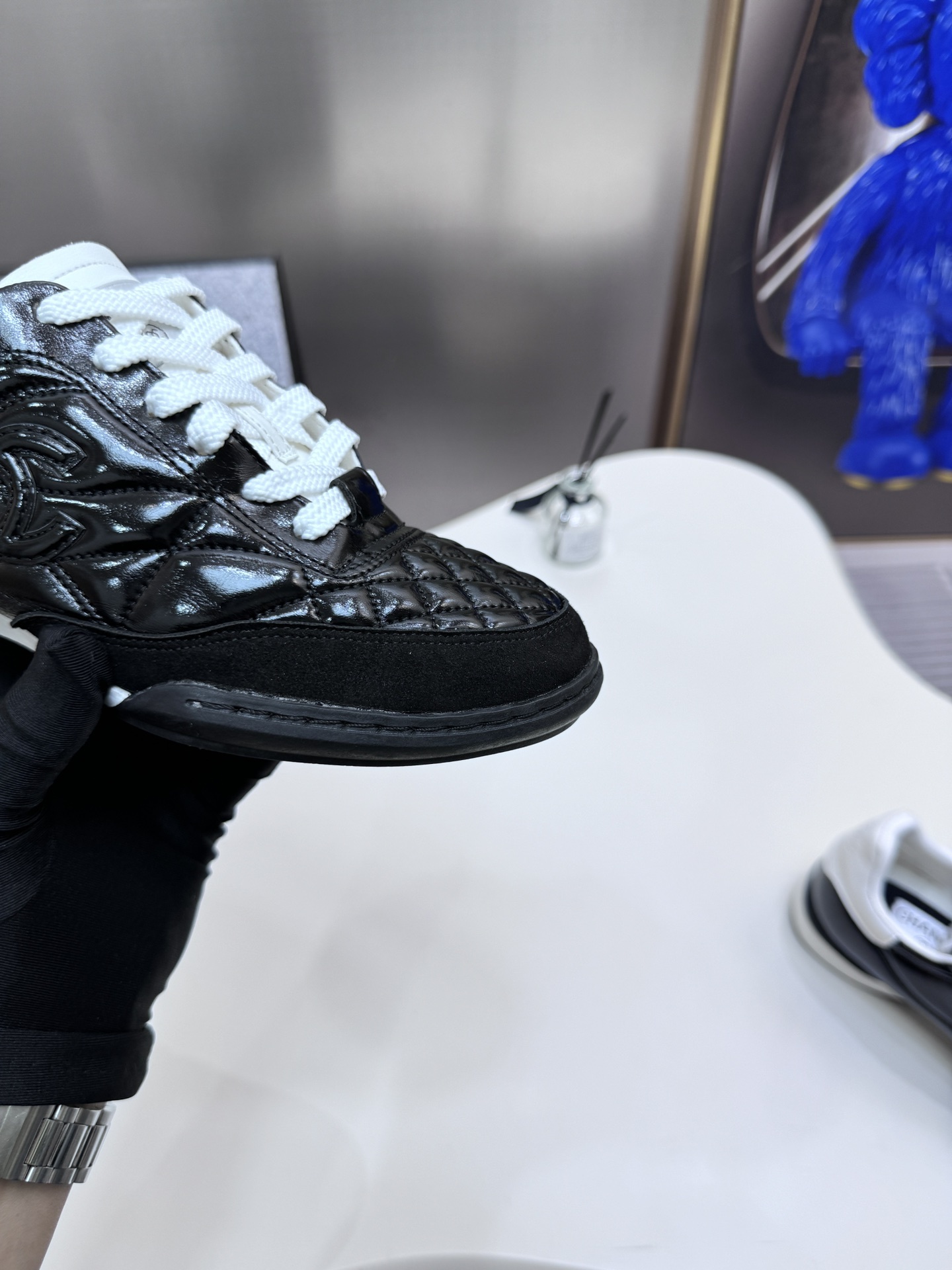 C design latest tennis shoes soft diamond pattern sports shoes