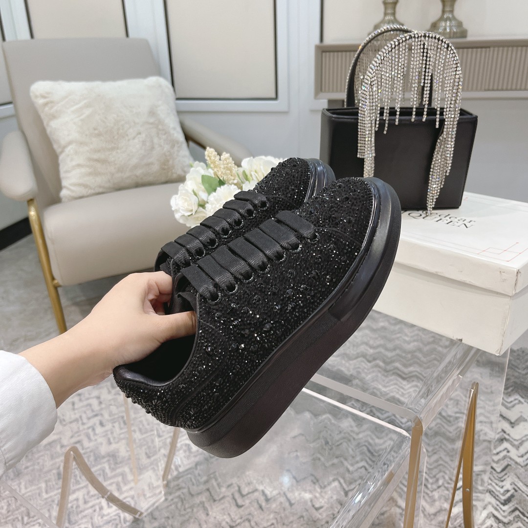 MCqueen design Hot style Rhinestone sneakers Full sizes available