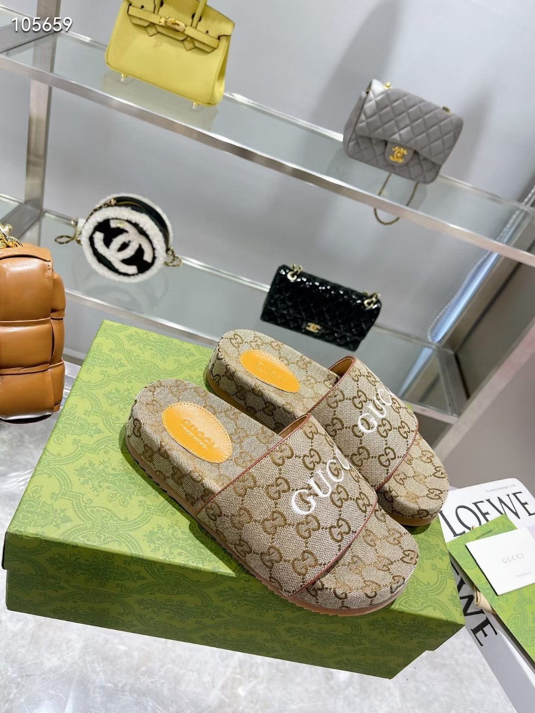 G design pop jacquard summer flat slippers