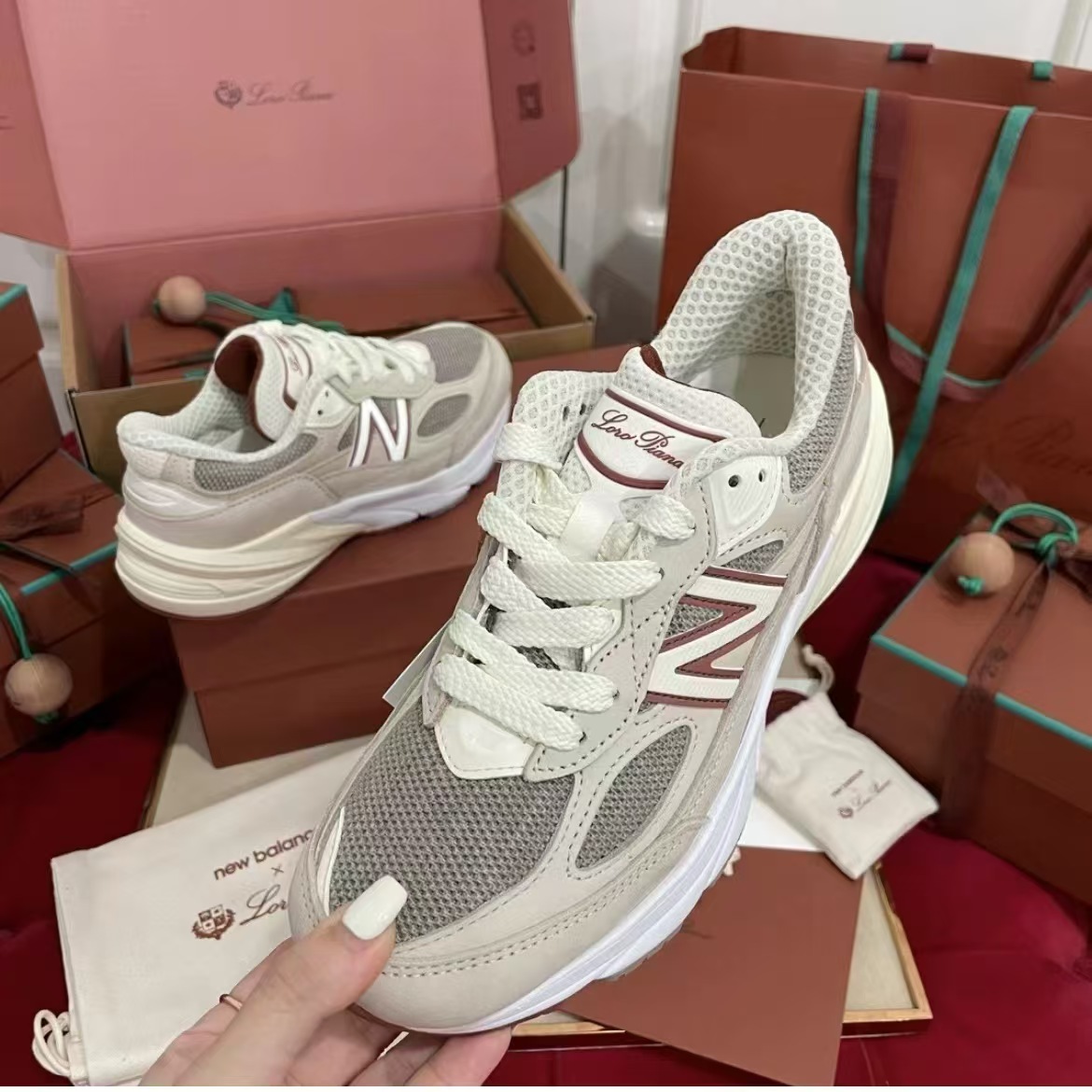 NB & Loro Piana Cobrand Sneakers Hot style