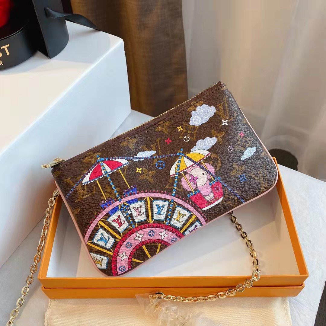 L designShoulder Bag Printing Metal Chain