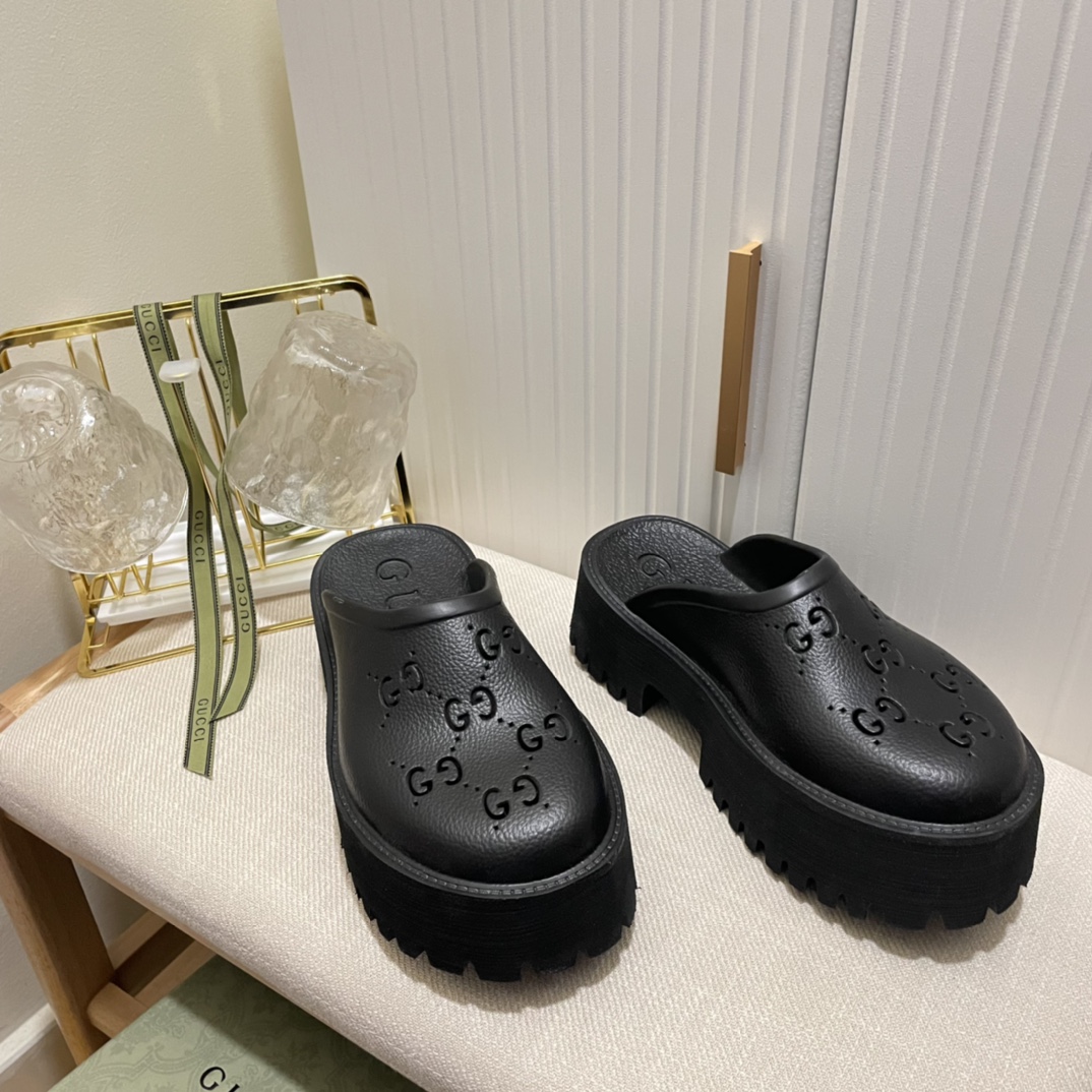 G design engraved sneakers summer beach sandals casual hole slides slippers