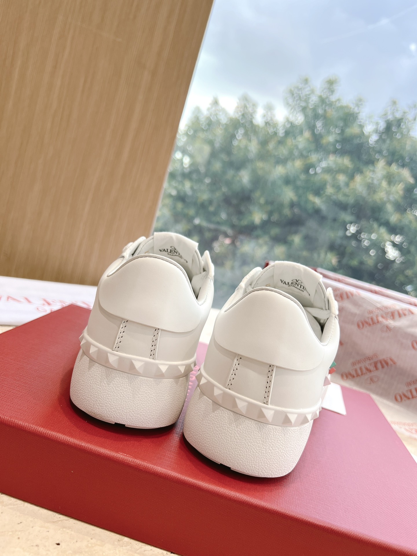 VALENTINO Women's OPEN DISCO Calfskin Sneakers