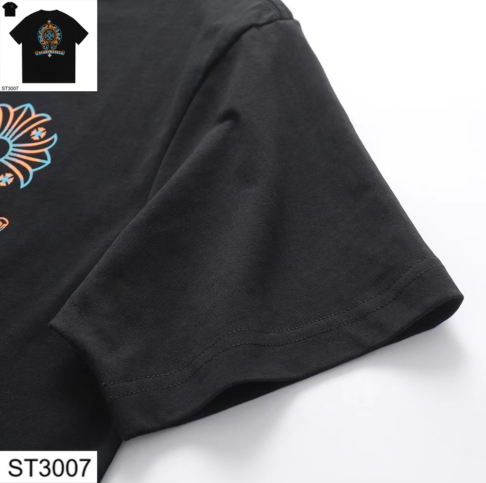 Chrome Hearts New Design Unisex Leisure Short Sleeve