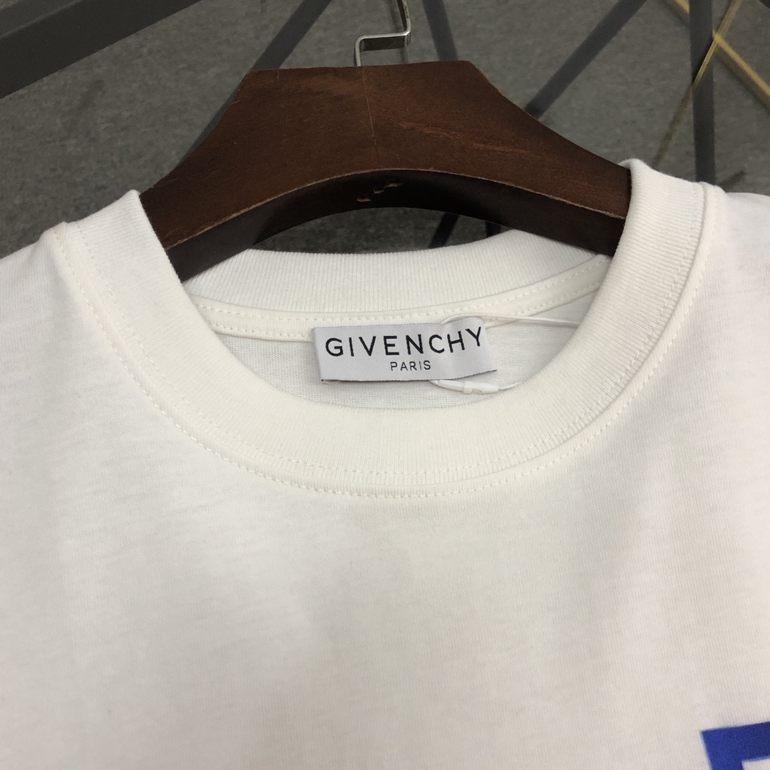 Givenchy 2023 Summer Classic Logo Printed Cotton Soft Unisex Fashion T-shirt