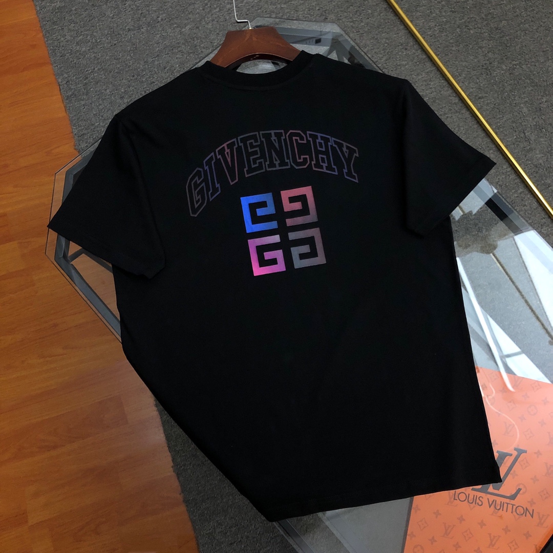 Givenchy 2023 Summer Classic Logo Printed Cotton Soft Unisex Fashion T-shirt