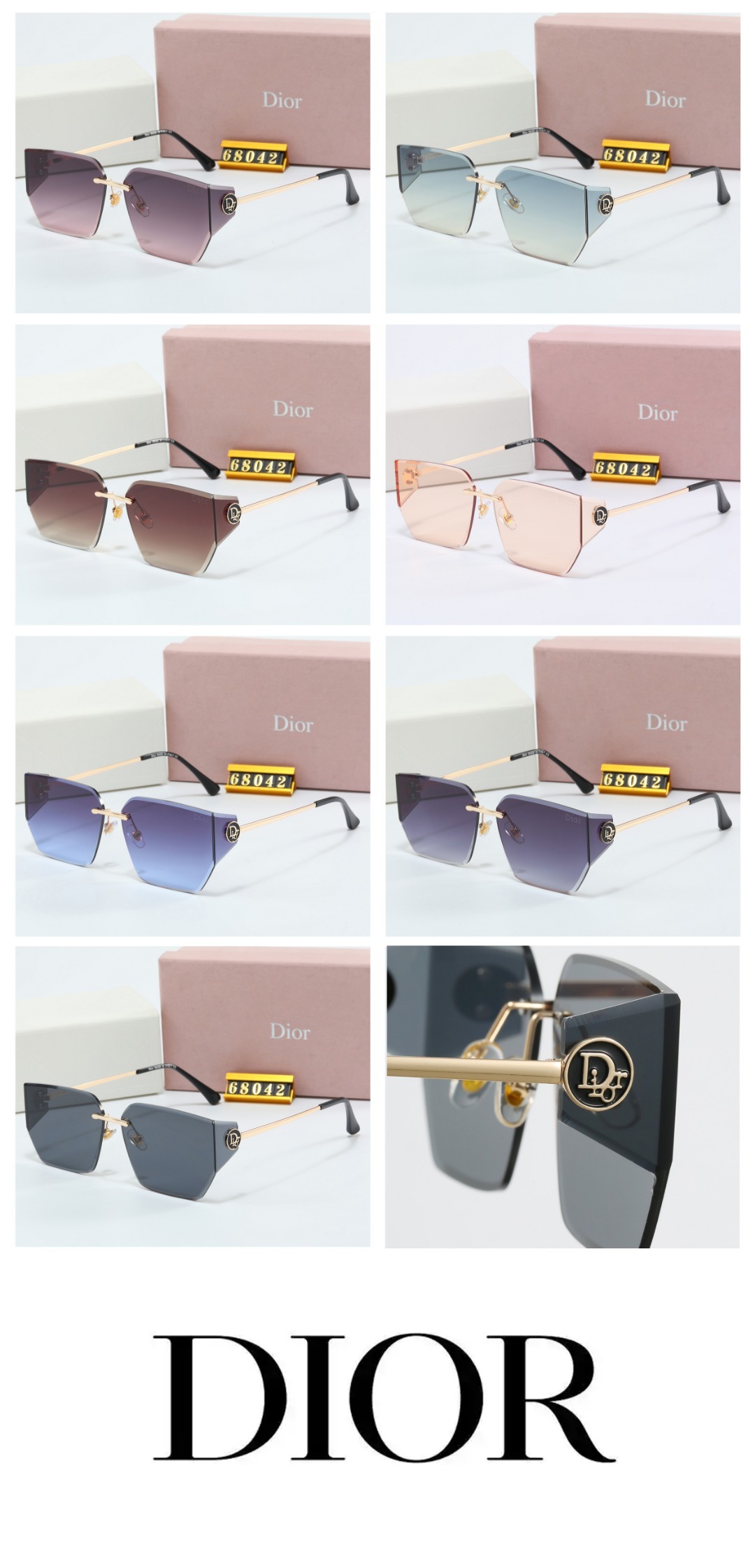 D design Fashion new sunglasses 68042