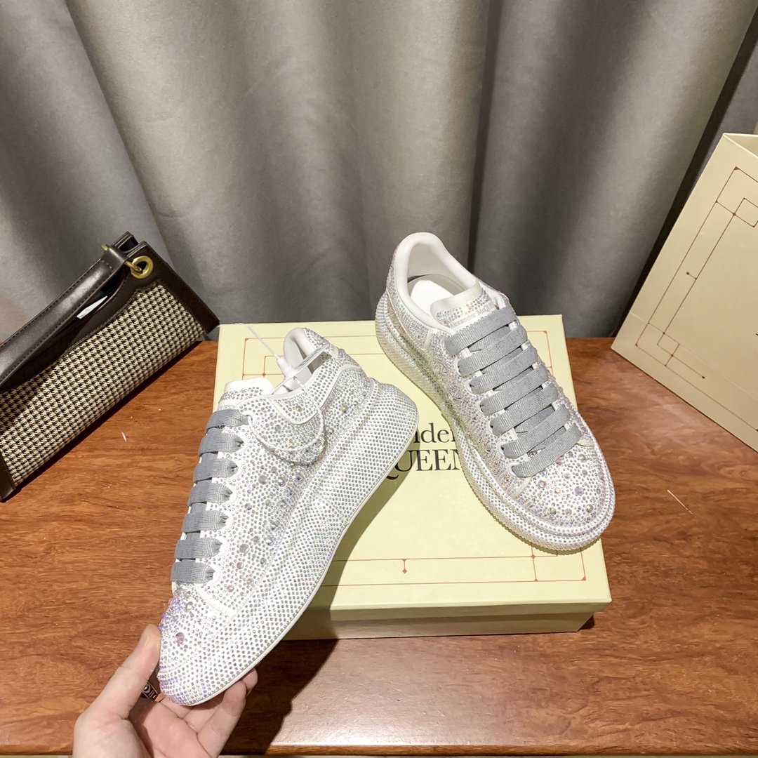 MCqueen design Hot style Rhinestone sneakers Full sizes available