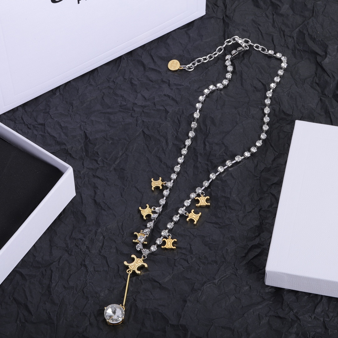 C logo  necklace