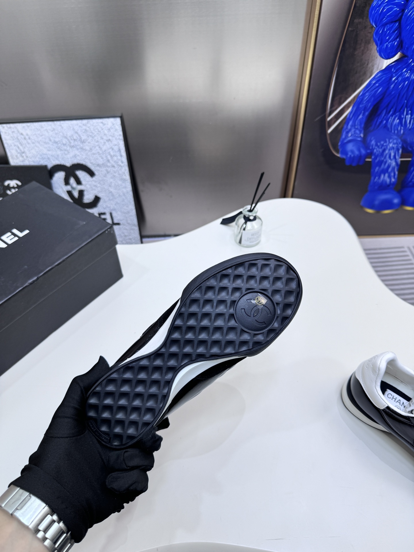 C design latest tennis shoes soft diamond pattern sports shoes