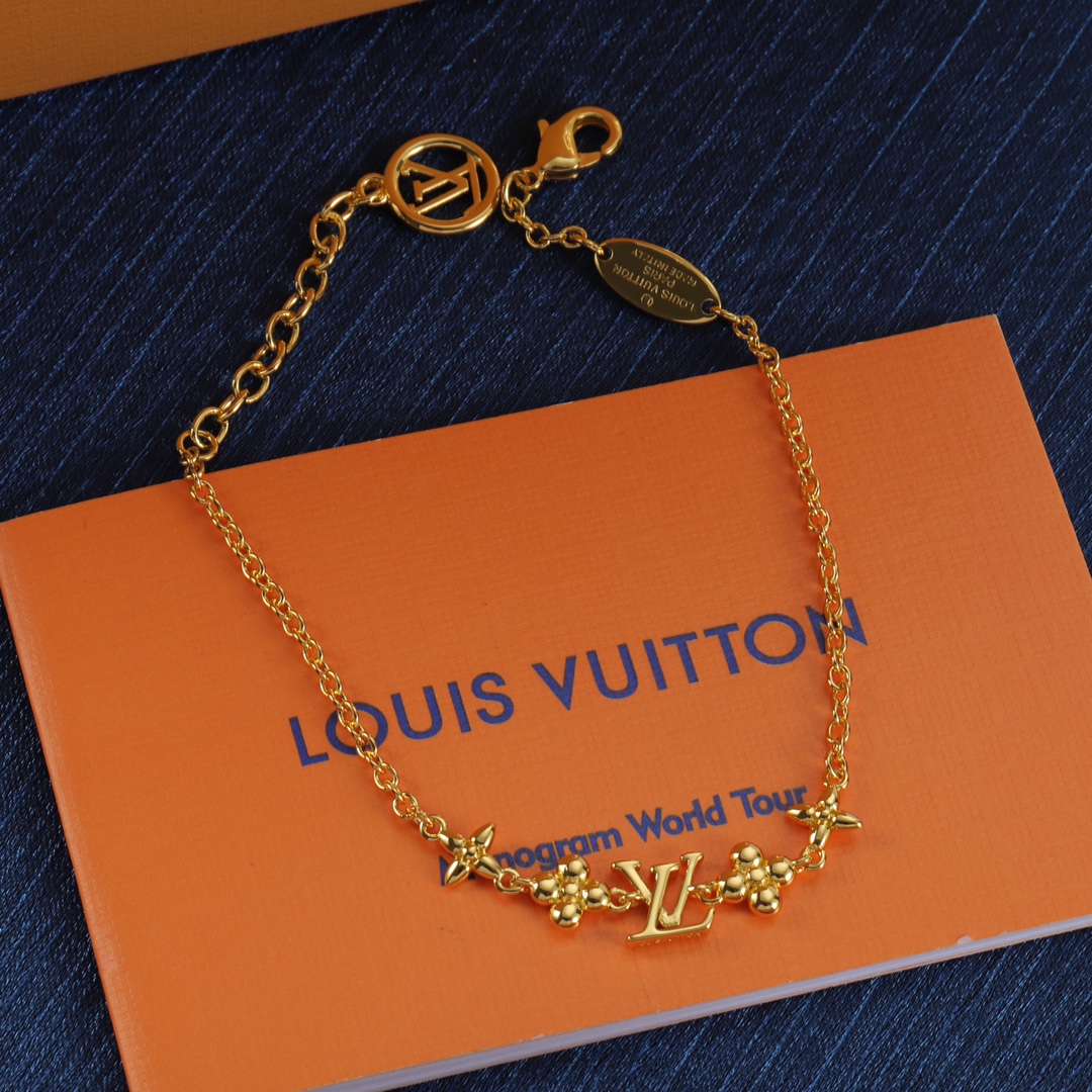 L designlogo pendant thin bracelet