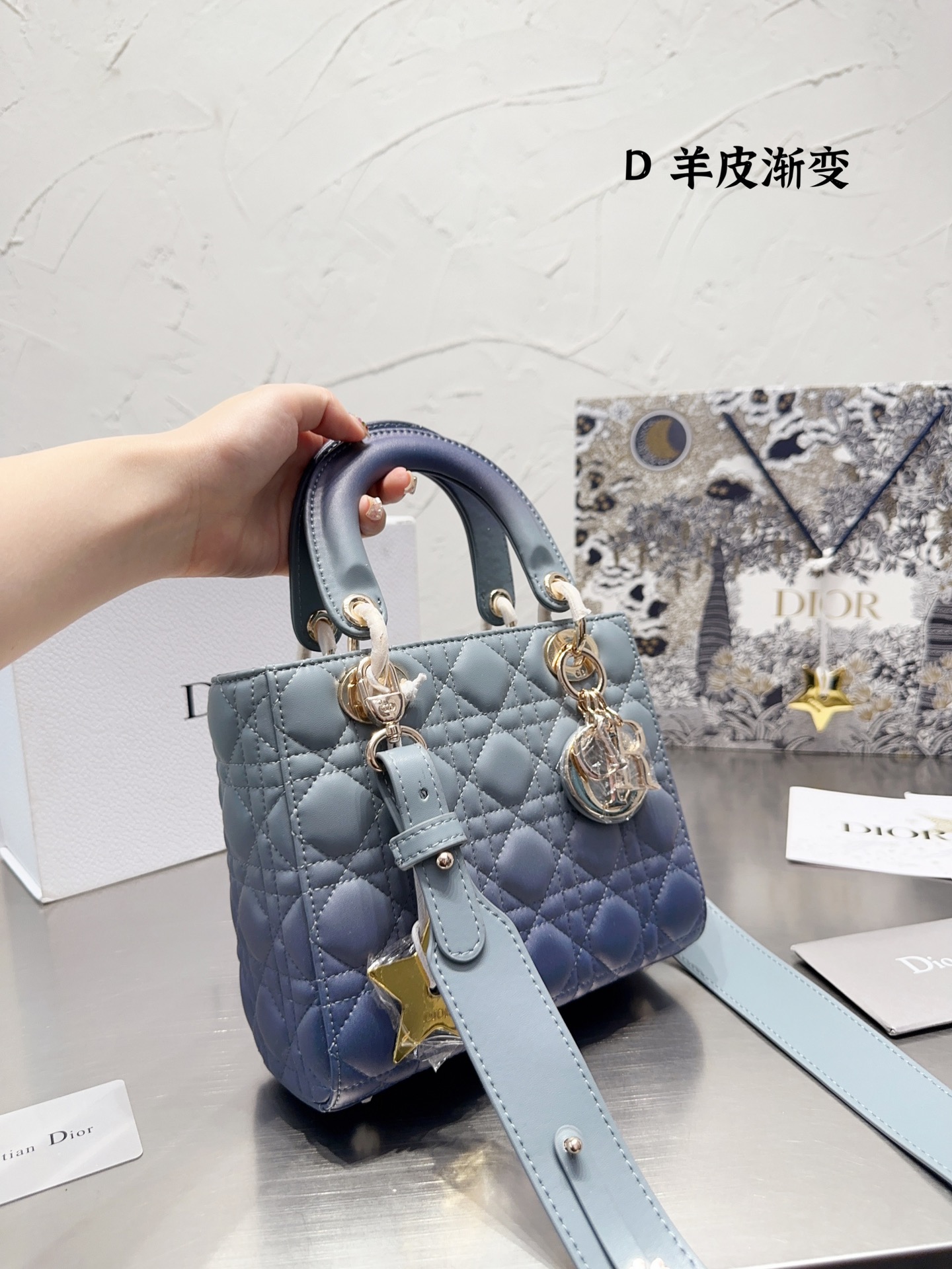 D design Princess Gradient Shoulder Bag