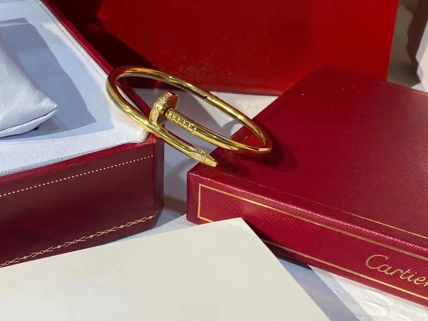 Cartier studded bracelet