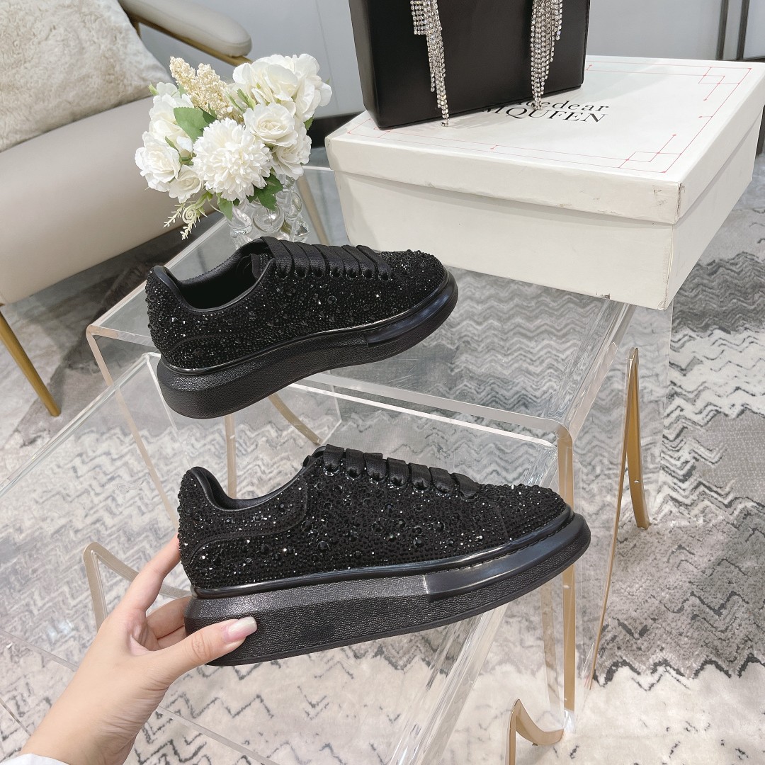 MCqueen design Hot style Rhinestone sneakers Full sizes available