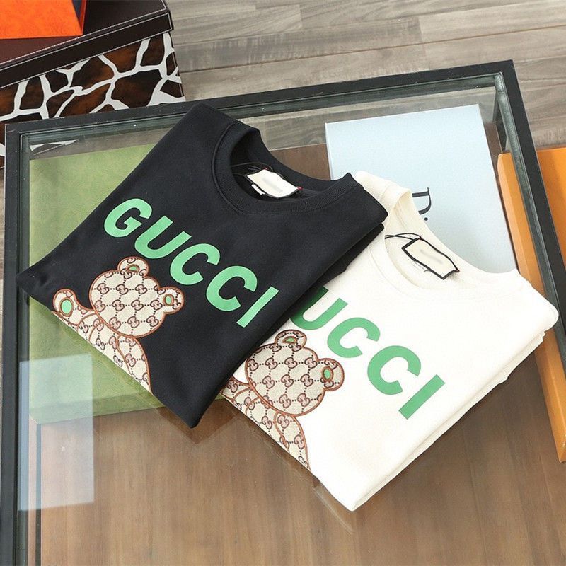 G design Summer Bear Printed Cotton Breathable Unisex Casual T-shirt