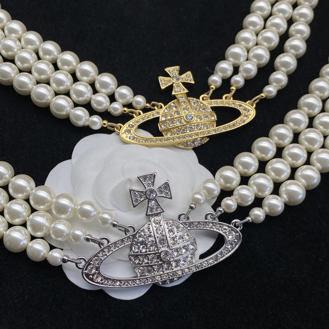 Western Queen Mother's Pearl Necklace