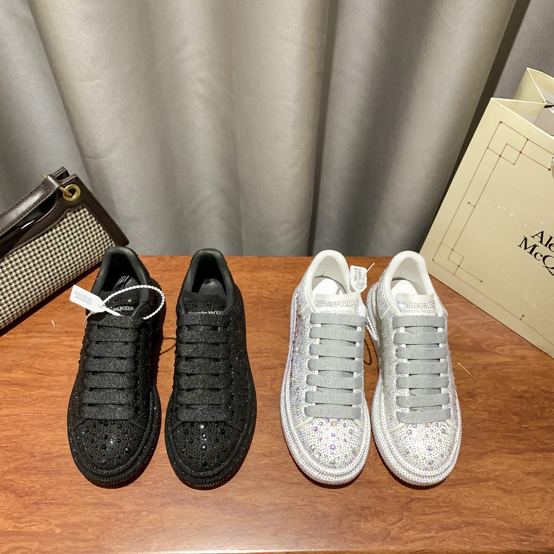 MCqueen design Hot style Rhinestone sneakers Full sizes available