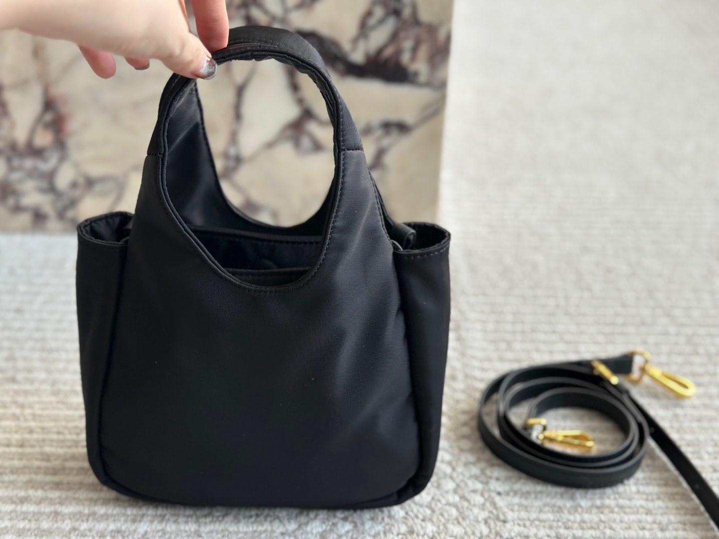 P design new mini basket handbag