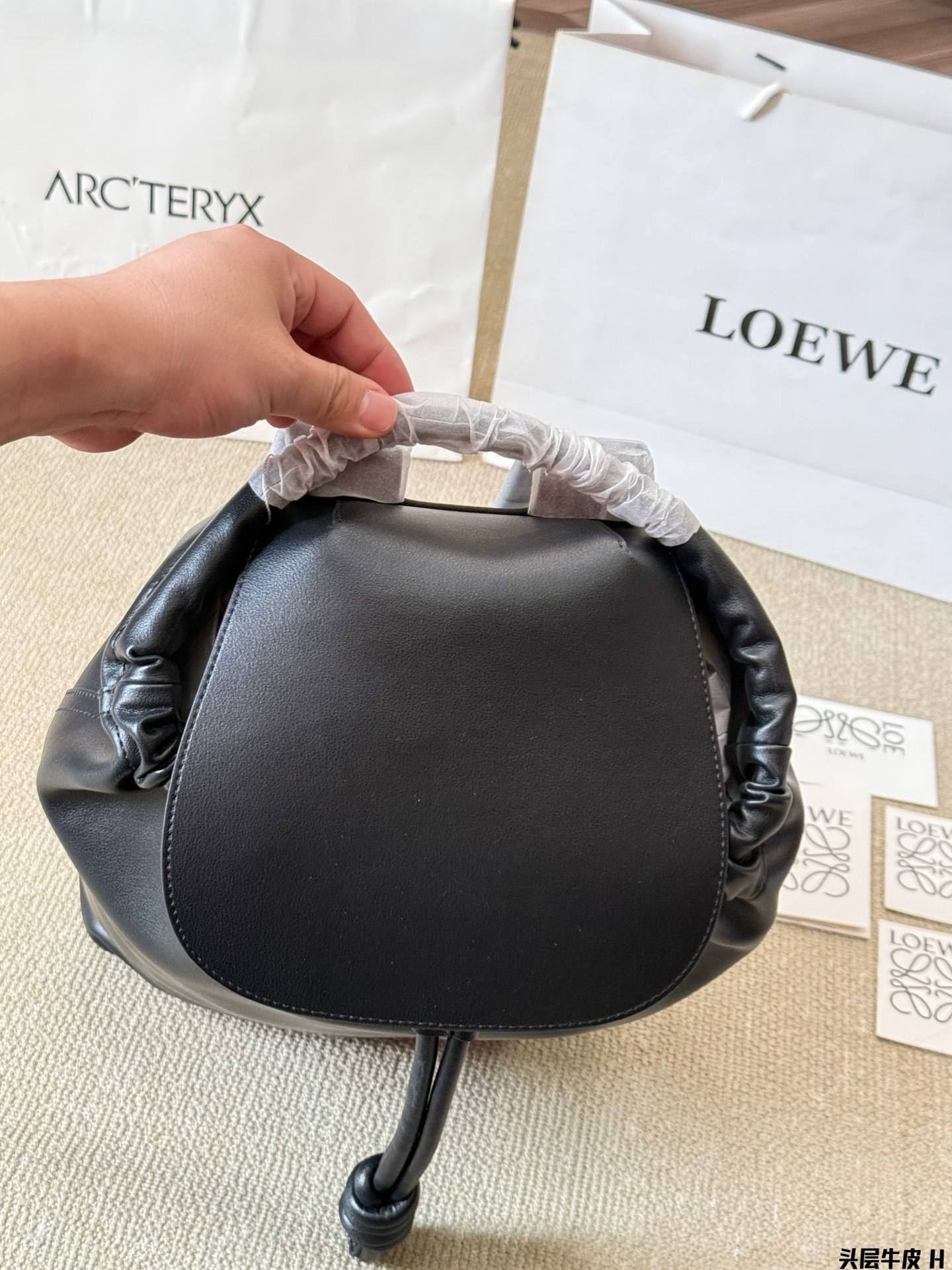 L Design New Product Cowhide Flamenco Backpack