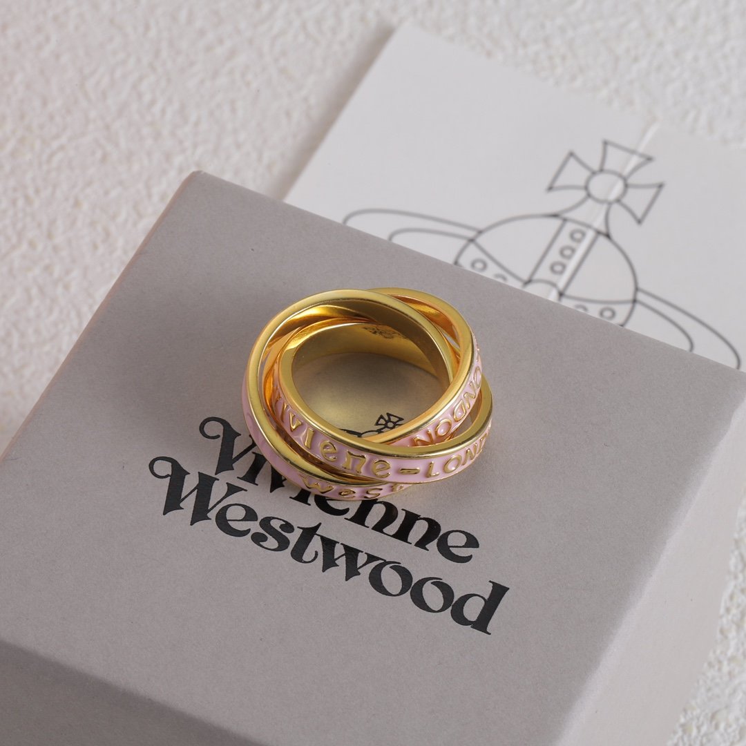 Vivienne Westwood Three Ring Enamel Ring