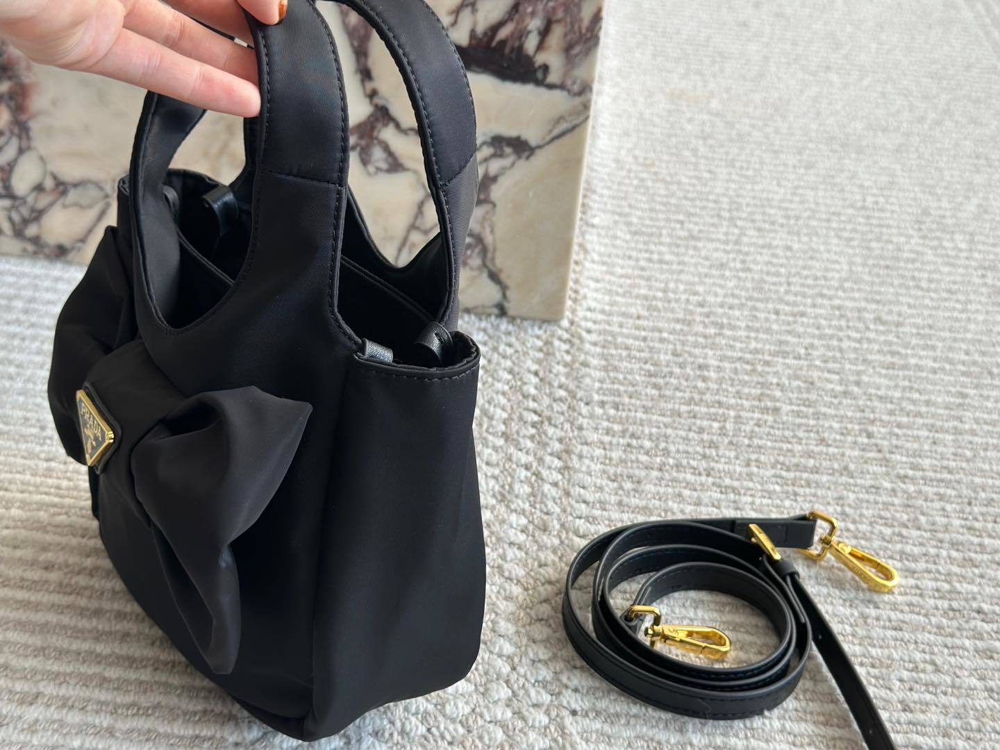 P design new mini basket handbag