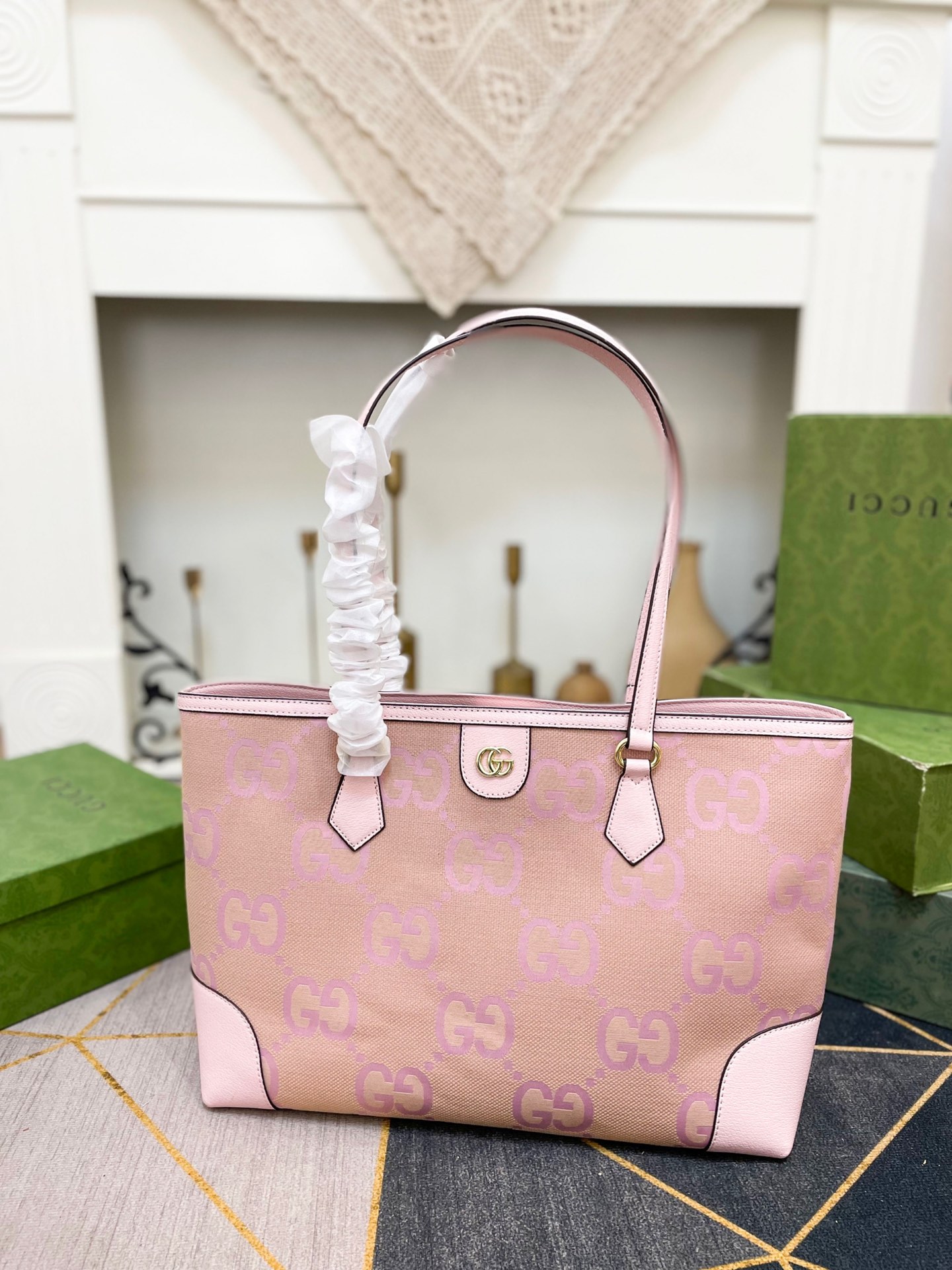 G design Macaron Large Tote Shopping Bag