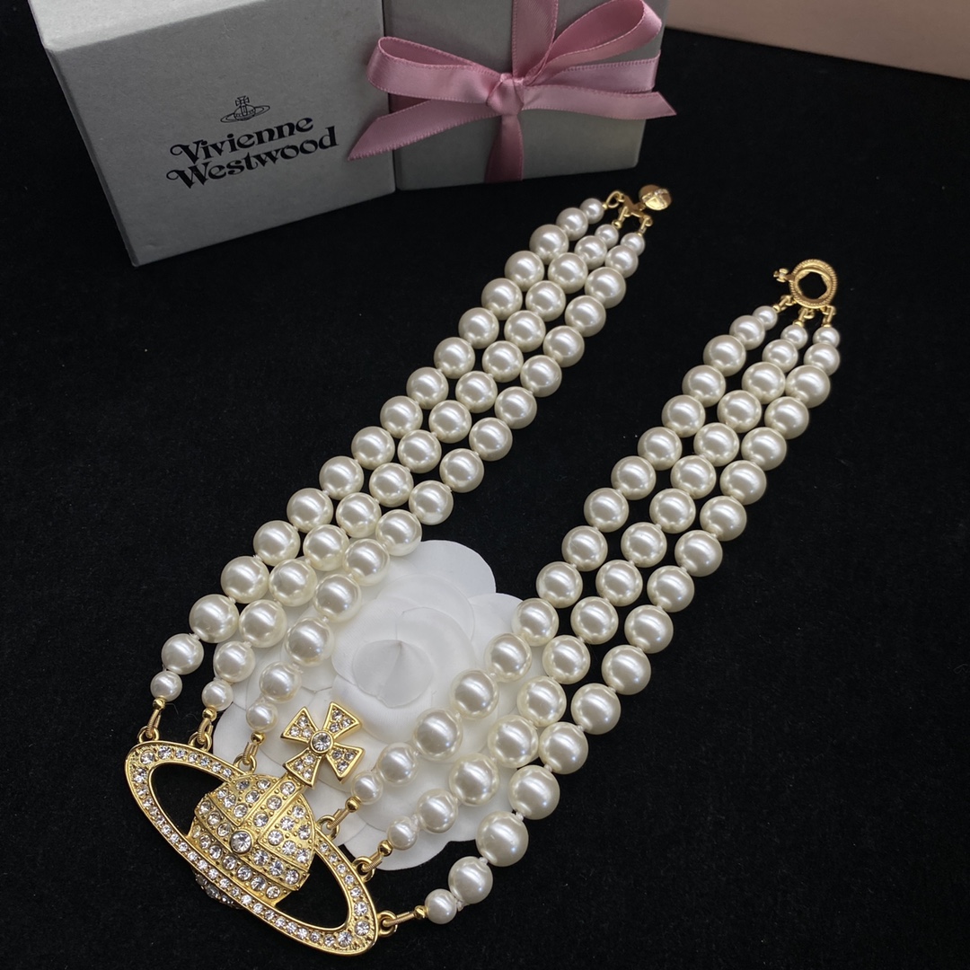 Western Queen Mother's Pearl Necklace