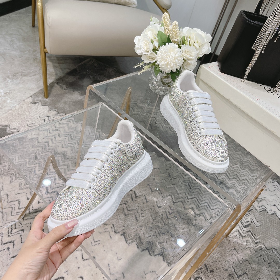 MCqueen design Hot style Rhinestone sneakers Full sizes available