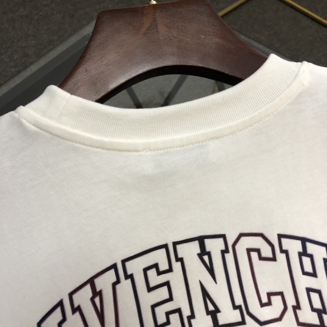 Givenchy 2023 Summer Classic Logo Printed Cotton Soft Unisex Fashion T-shirt