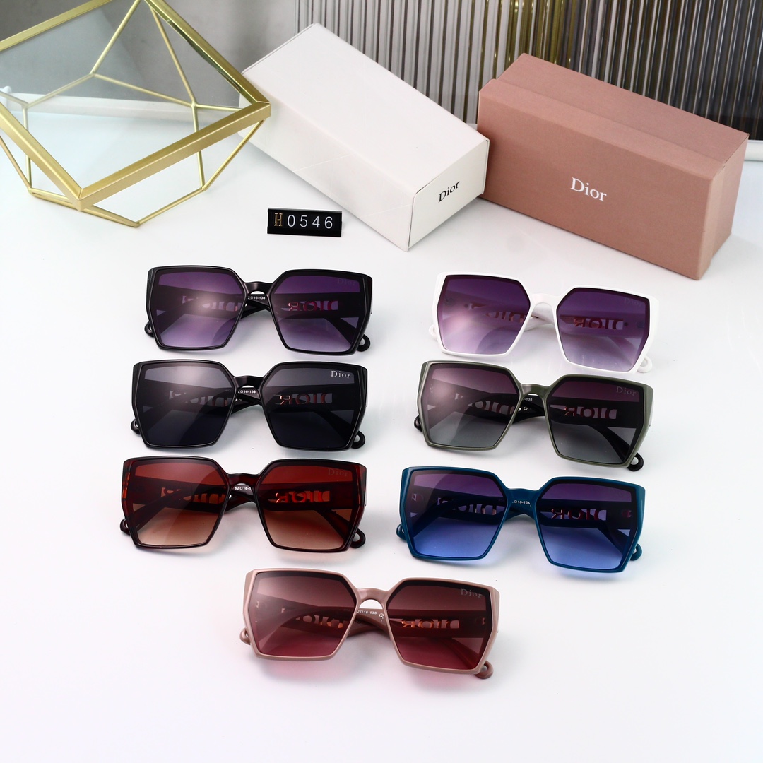 D designfashion thick frame sunglasses