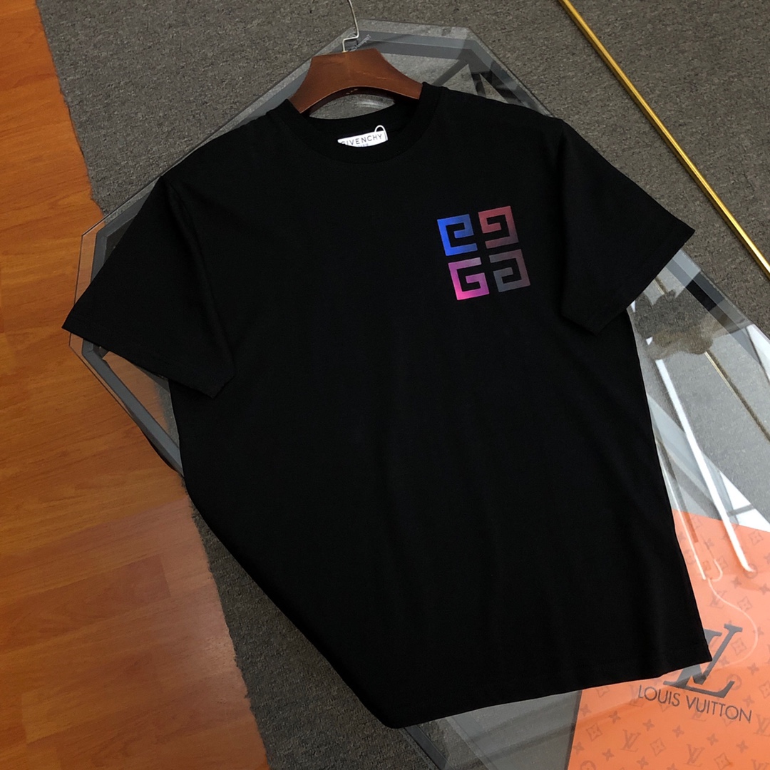 Givenchy 2023 Summer Classic Logo Printed Cotton Soft Unisex Fashion T-shirt