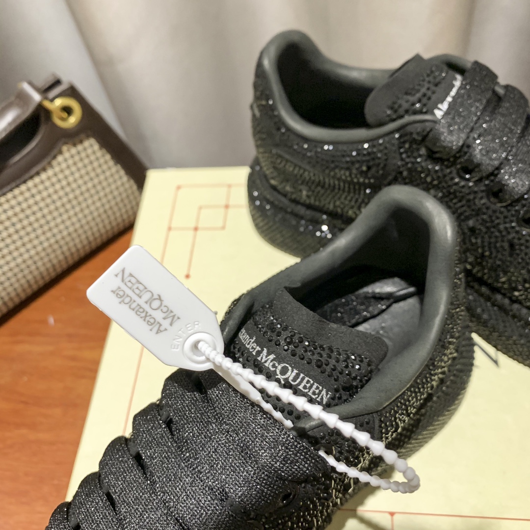 MCqueen design Hot style Rhinestone sneakers Full sizes available