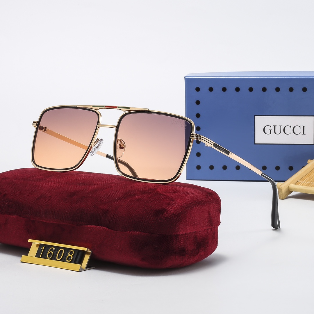 Gucc Fashion wowen Vintage Sunglasses