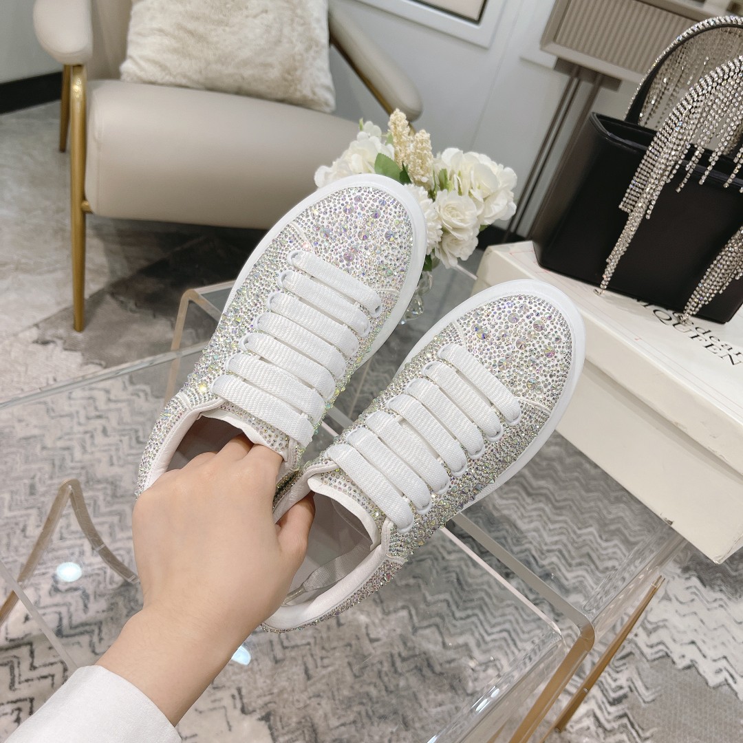 MCqueen design Hot style Rhinestone sneakers Full sizes available