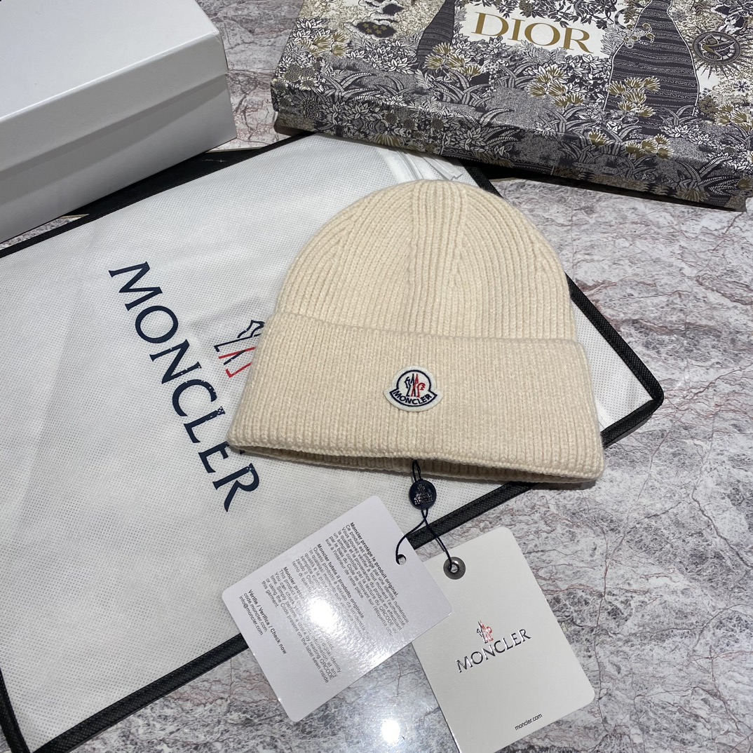 Moncler Classic Wool Knit Hat