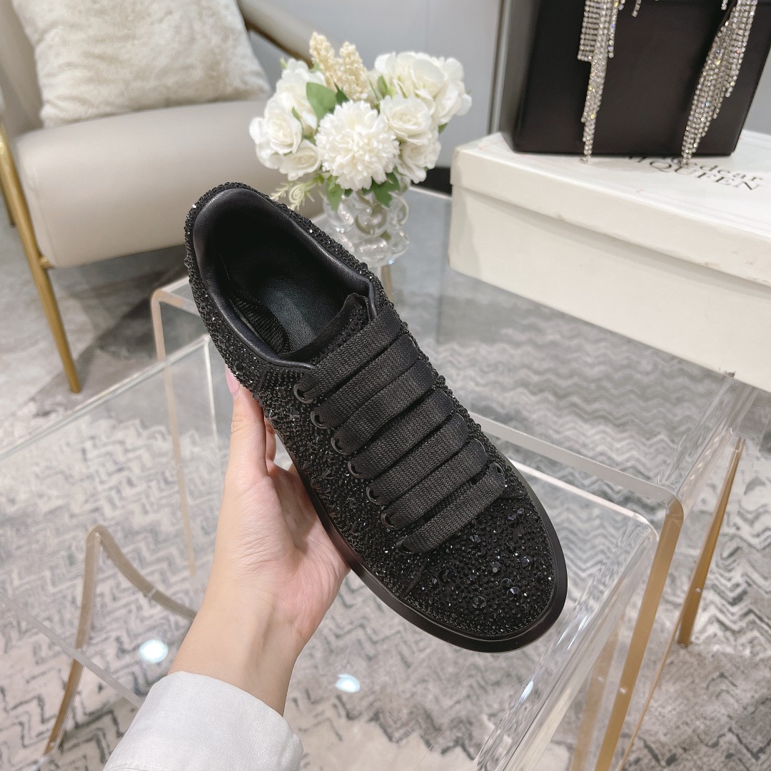 MCqueen design Hot style Rhinestone sneakers Full sizes available