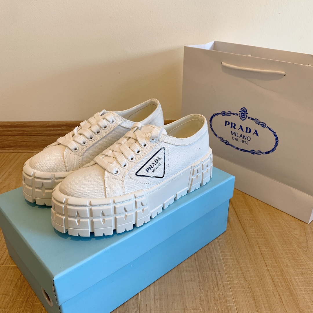 P design Platform canvas casual shoes