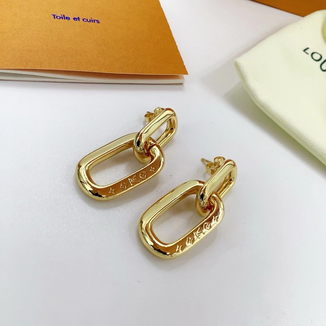 L designNew Chain-shaped Earrings