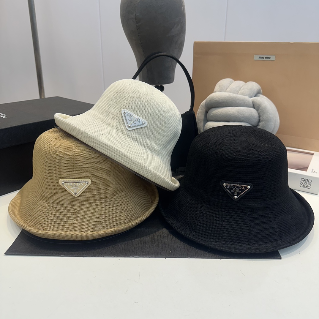 P design  P design straw hat bucket hat Woven style beach summer holiday